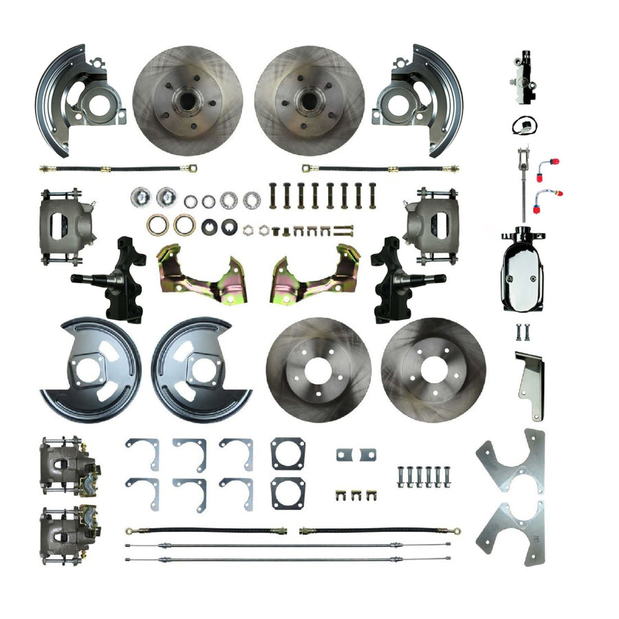 The Right Stuff 1968-1974 GM F/X-Body, Show N Go, 4-Wheel Manual Disc Brake Conversion - (AFXSD45DX)