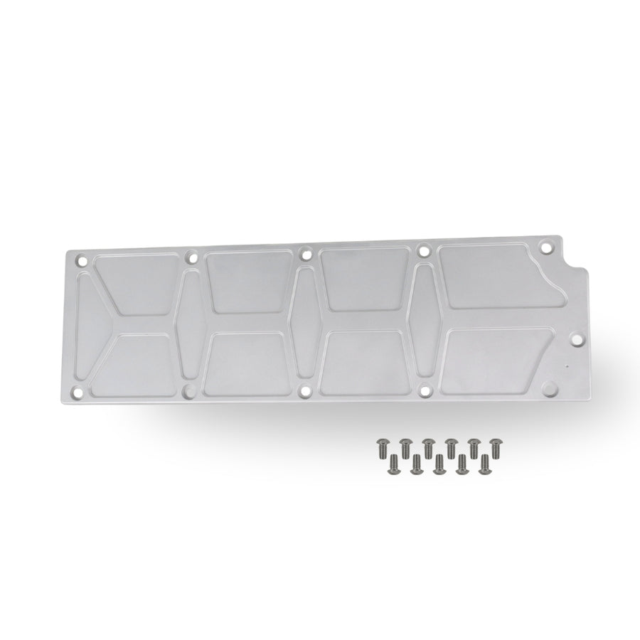 The Right Stuff Gen 4 LS Valley Cover without the Oil Pressure Sensor Adapter, Pocketed, Satin Finish - (G4LSVCP-S-K)