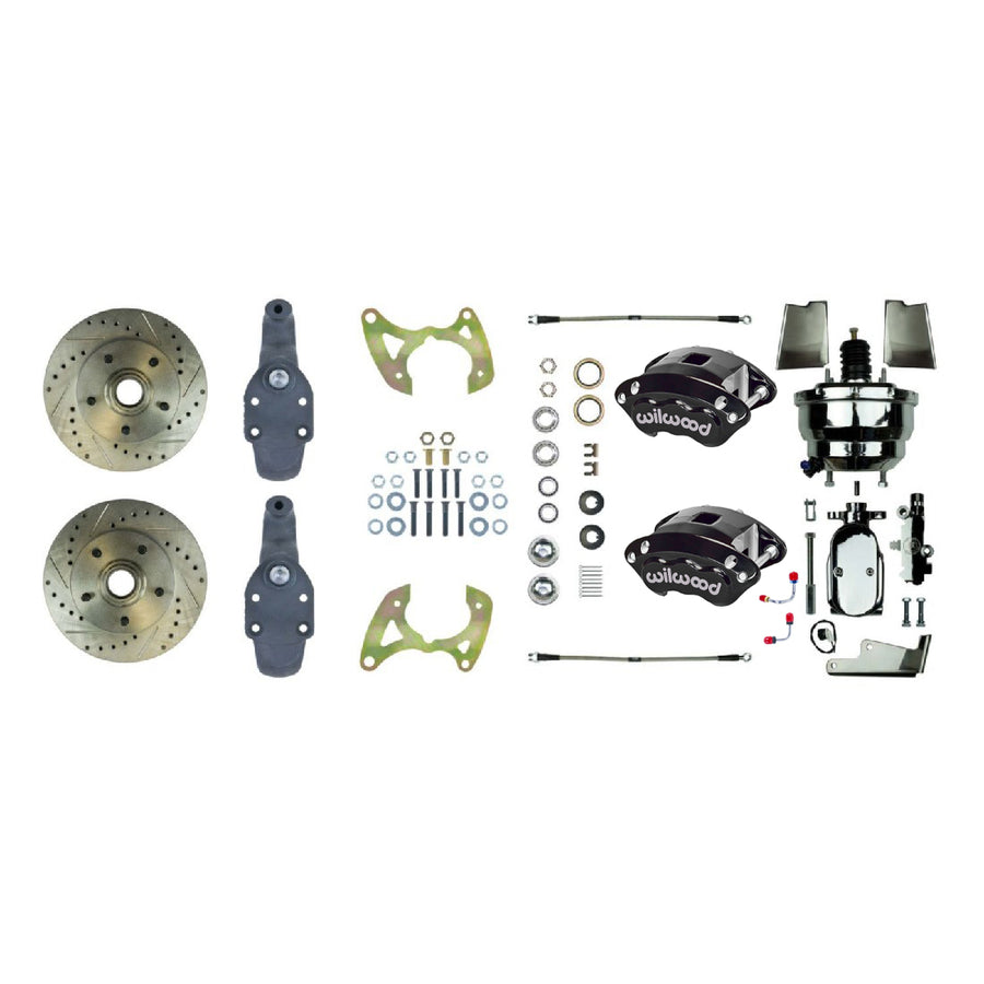 The Right Stuff 1965-70 Chevrolet Impala, 2" Drop, Performance Front Disc Brake Conversion Kit - (FSC66DCDSX)