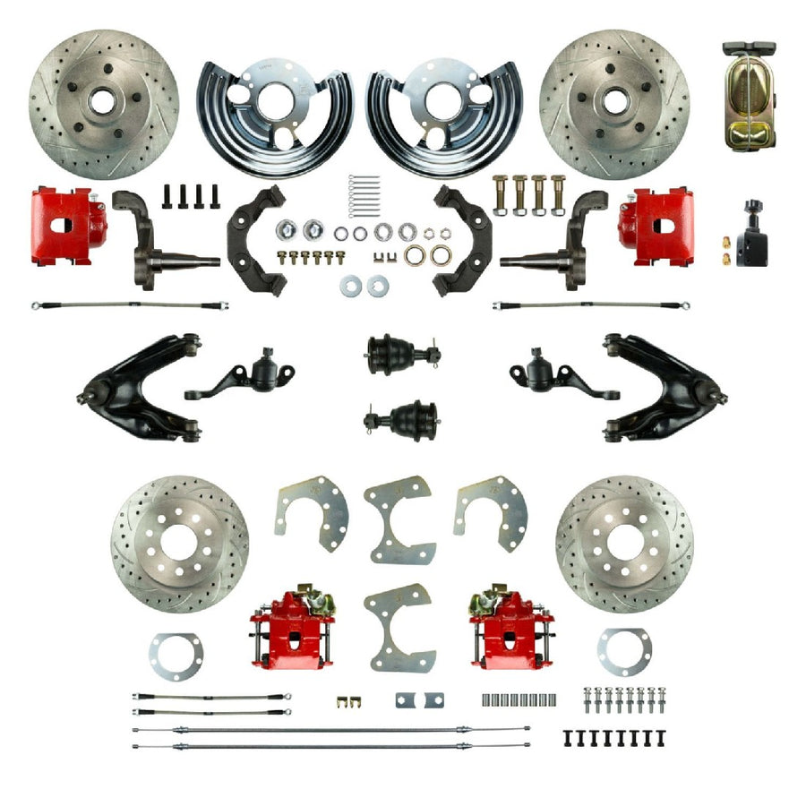 The Right Stuff 1960-76 Mopar A-Body, 4-Wheel Manual Disc Brake Conversion Kit - MDC46SDZ - (MDC46SDZ)