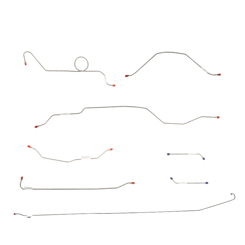 The Right Stuff 1966 Chevrolet C10 Truck, Pre-Bent Stainless Steel Complete Brake Line Kit - (TBS6602S)