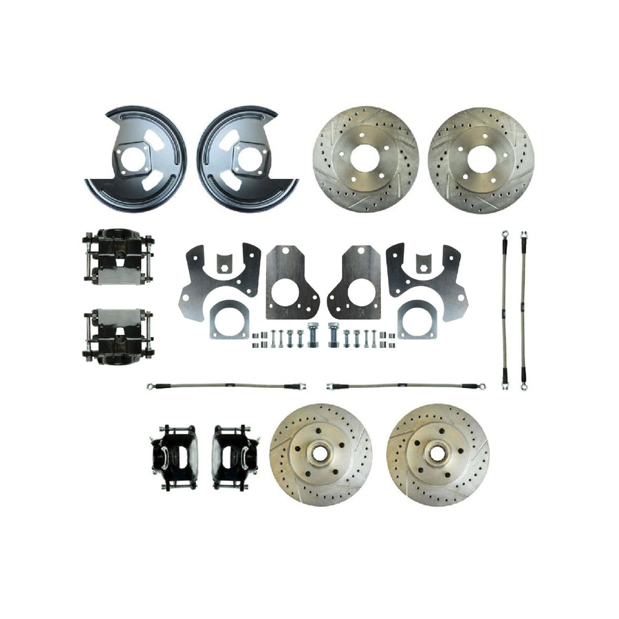 The Right Stuff 79-81 GM G-Body Rear Brake Conversion Kit With Matching Front Rotors & Calipers - (A79RDM78S)