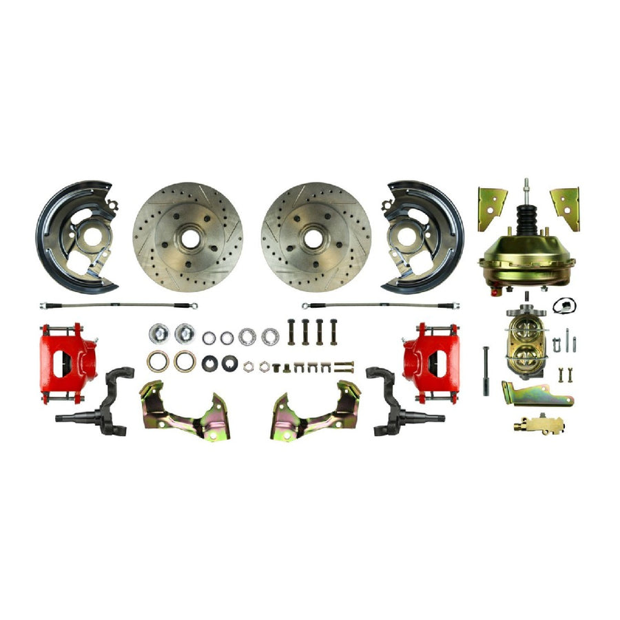 The Right Stuff 1964-1972 Chevelle/GM A-Body Front Power, 9" Booster, Disc Brake Conversion Kit - (AFXDC01CZ)