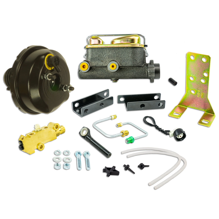 The Right Stuff 1964.5-66 Mustang Booster & Master Combo w/ 1.125" Bore w/ Valve, Requires Auto Transmission Disc/Drum - (Z64660971)