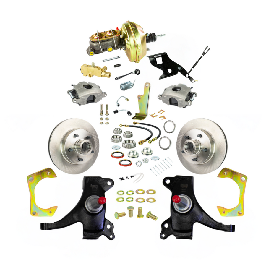 The Right Stuff 1971-72 GM C10/C15 Truck/Suburban 2" Drop, Power Front Disc Brake Conversion - (TDC7125D)