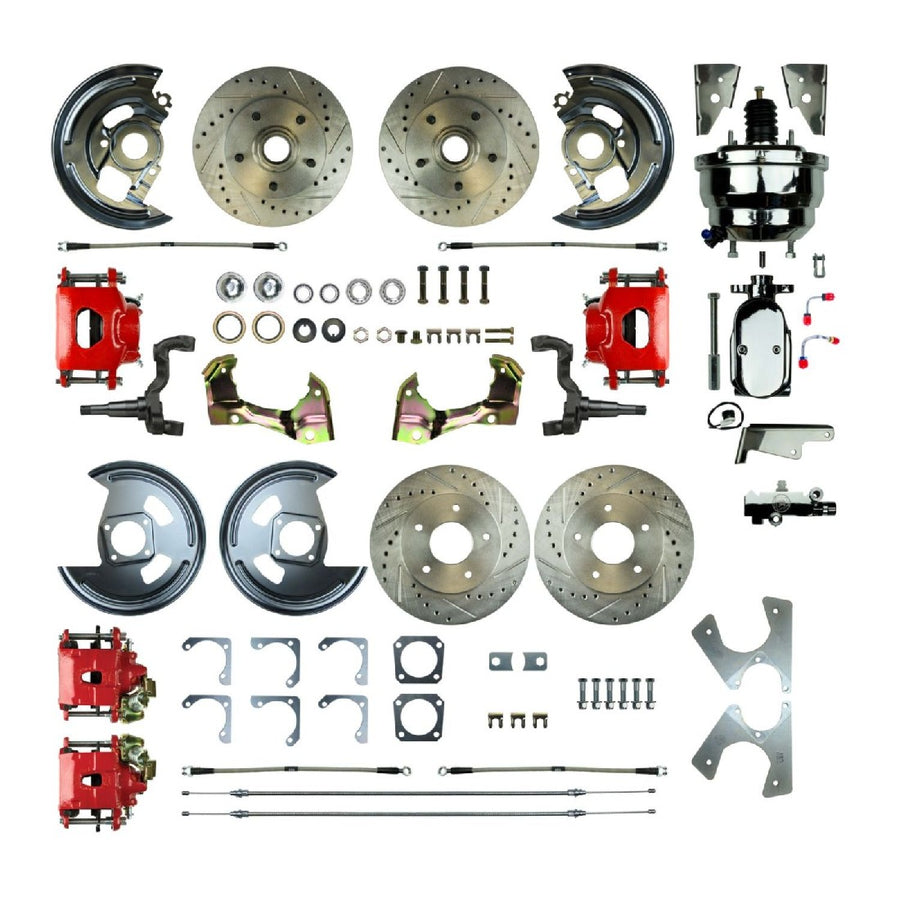 The Right Stuff 1964-72 GM A-Body, Power 8" Booster, 4-Wheel Disc Brake Conversion - AFXDC41CZX - (AFXDC41CZX)