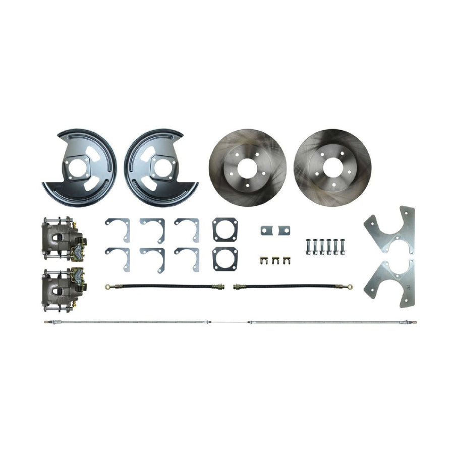 The Right Stuff 1962-67 Chevrolet Chevy II, Non-Staggard Shocks, Rear Disc Brake Conversion Kit - (AFXRD01N)