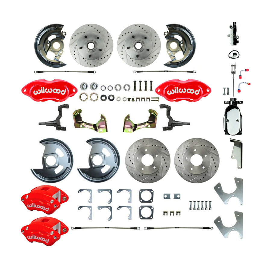 The Right Stuff 1968-1974 GM F/X-Body, Performance Series, 4-Wheel Disc Brake Conversion Kit - (AFXSD25CZX)