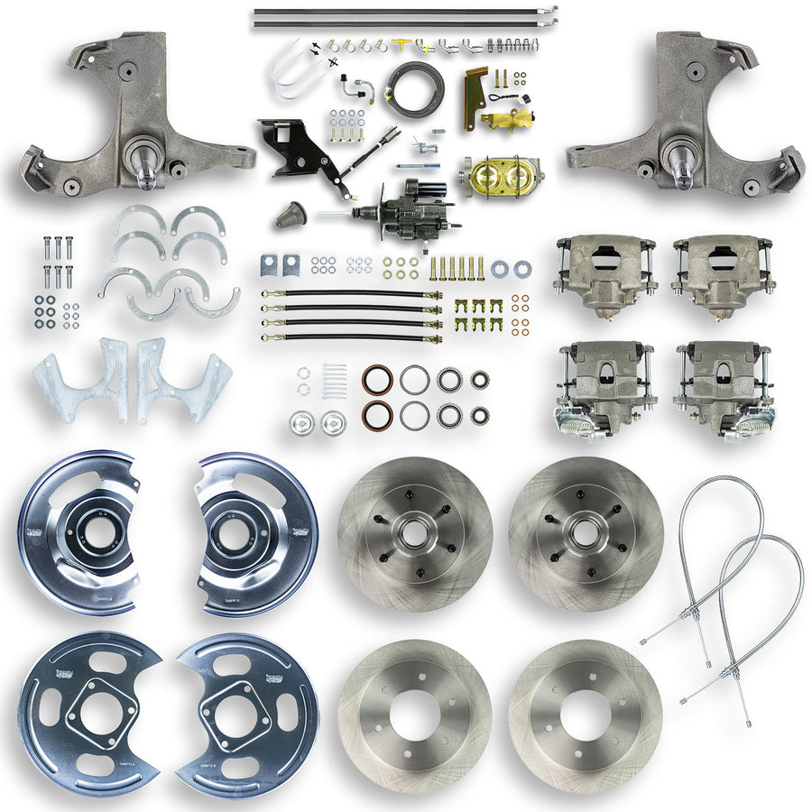 The Right Stuff 67-70 GM C10/C15 Truck/Suburban W/2WD, Hydraulic Brake Assist 4-Wheel Disc Brake Conversion - (THB6756)