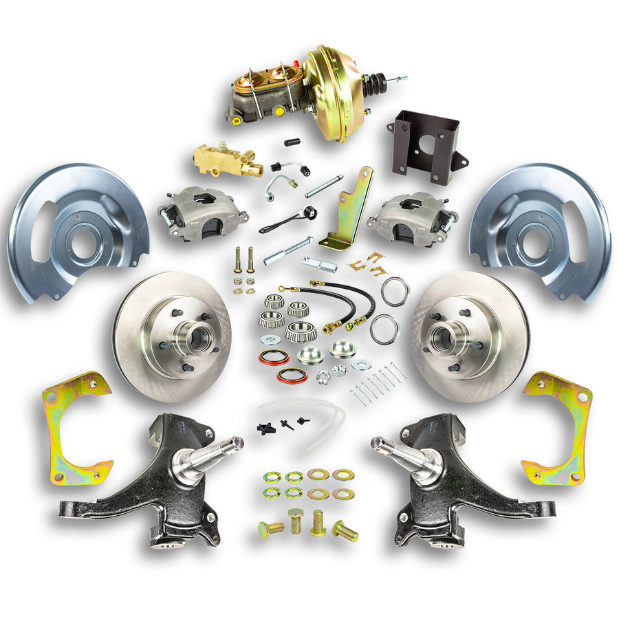 The Right Stuff 60-62 Chevrolet/GMC Truck/Suburban 2" Drop, Power Front Disc Brake Conversion 5x5 Bolt Pattern - (TDC6015D)