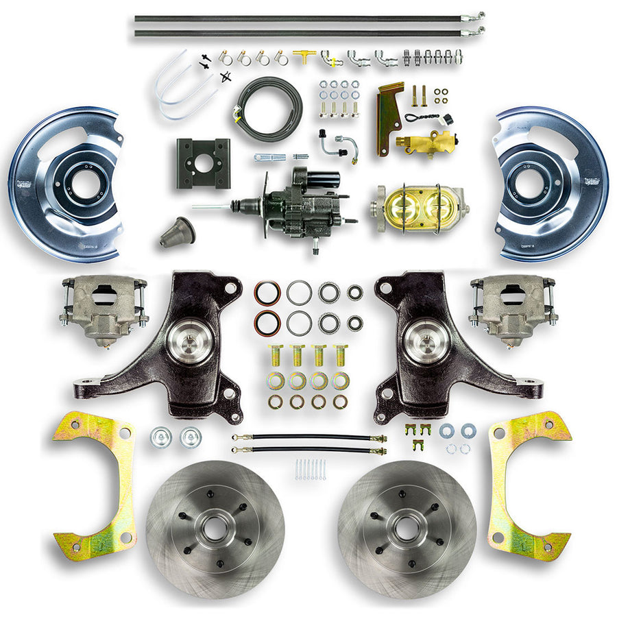The Right Stuff 1963-66 Chevrolet/GMC Truck/Suburban, 2" Drop, Hydraulic Brake Assist Front Disc Brake Conv - (THB6326D)