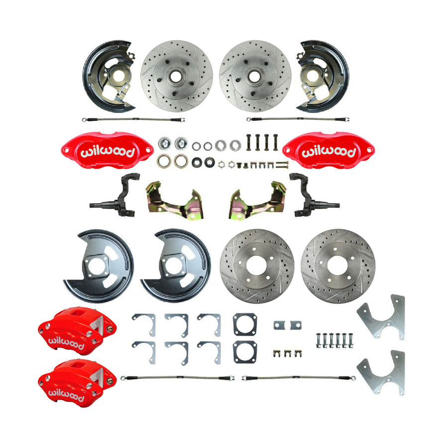The Right Stuff 1969 GM F/X-Body, 4 Wheel 'At The Wheel' Big Brake Upgrade Kit - AFXWK25CZ - (AFXWK25CZ)