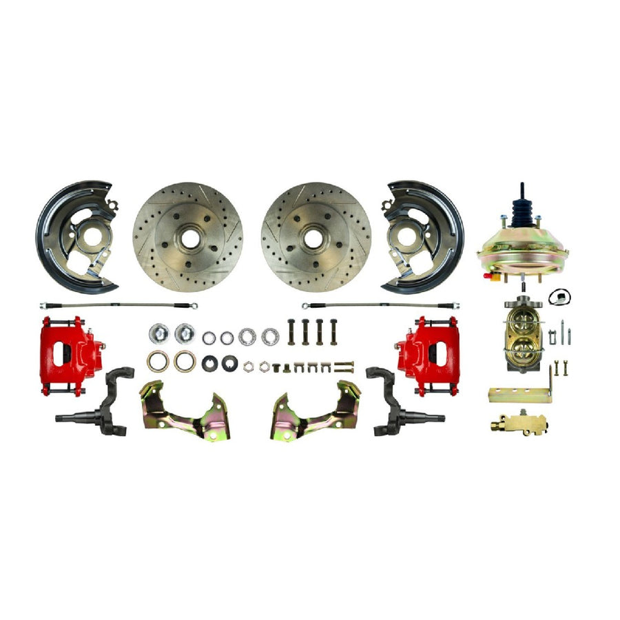 The Right Stuff 62-67 Chevy II/X-Body, Power 9" Booster, Front Disc Brake Conversion Kit - (AFXDC03CZ)