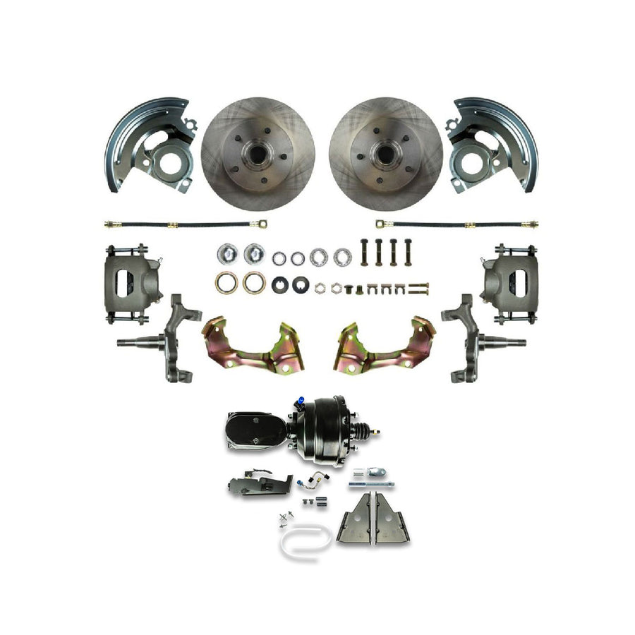 The Right Stuff 64-72 Chevelle/GM A-Body, Power 8" Booster, 2" Drop Front Disc Brake Conversion - (AFXDC01DY)