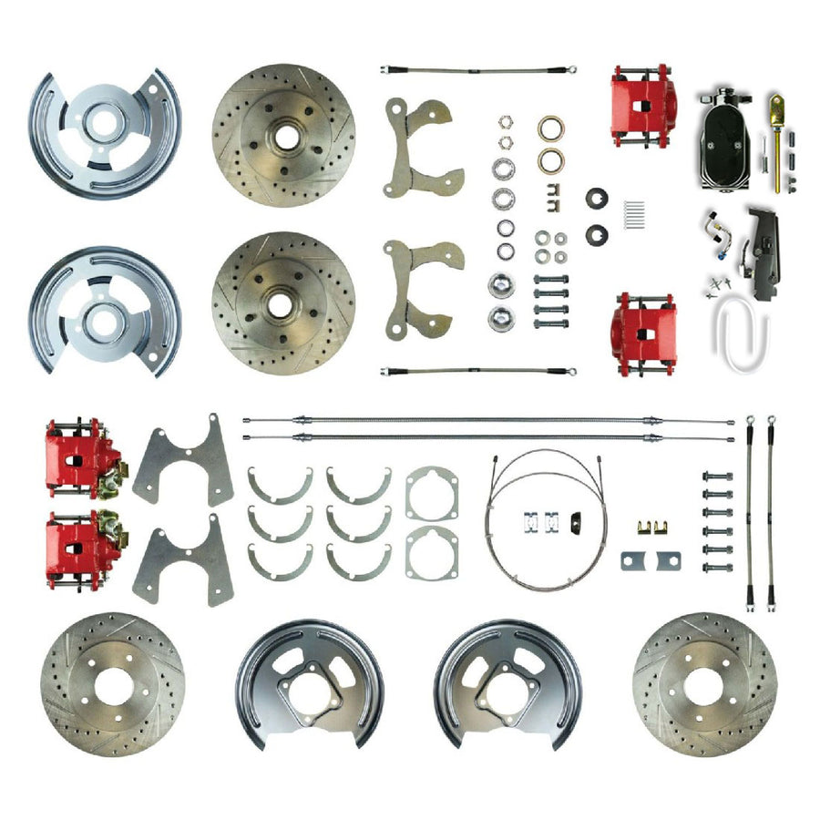 The Right Stuff 1959-64 Chevrolet Impala, Manual 4-Wheel Disc Brake Conversion Kit - FSC594SDCZY - (FSC594SDCZY)