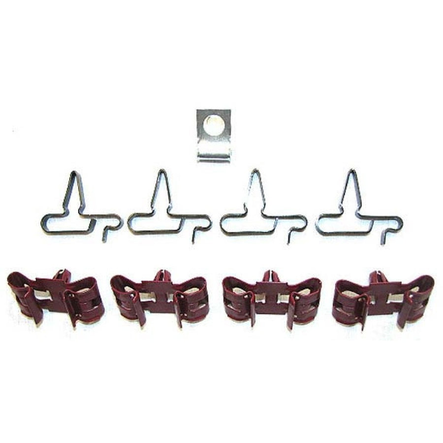 The Right Stuff 1966-67 Pontiac/Buick A-Body (Except HO/RA Pontiac), 9-Piece Brake Line Clip Set - (ACS016)