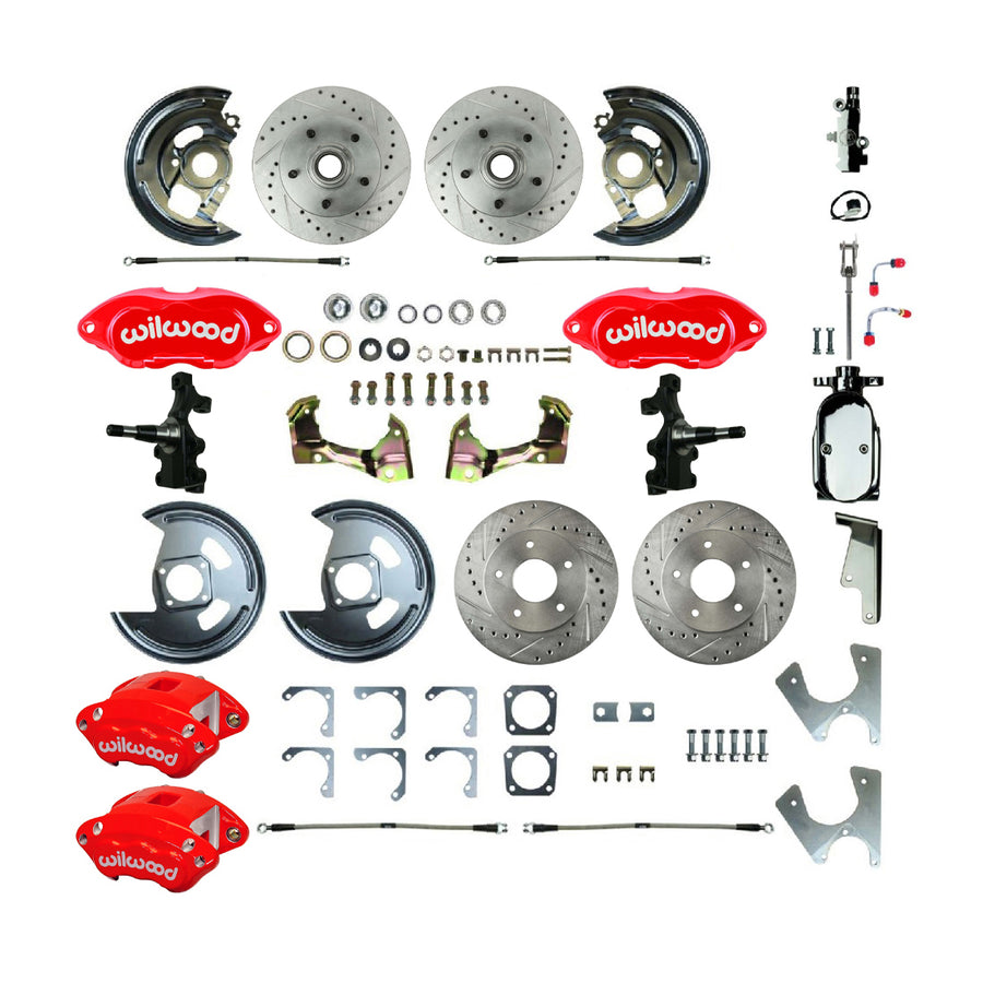 The Right Stuff 1968-74 GM F/X-Body, Performance Series, 2" Drop, 4-Wheel Disc Brake Conversion - (AFXSD25DZX)