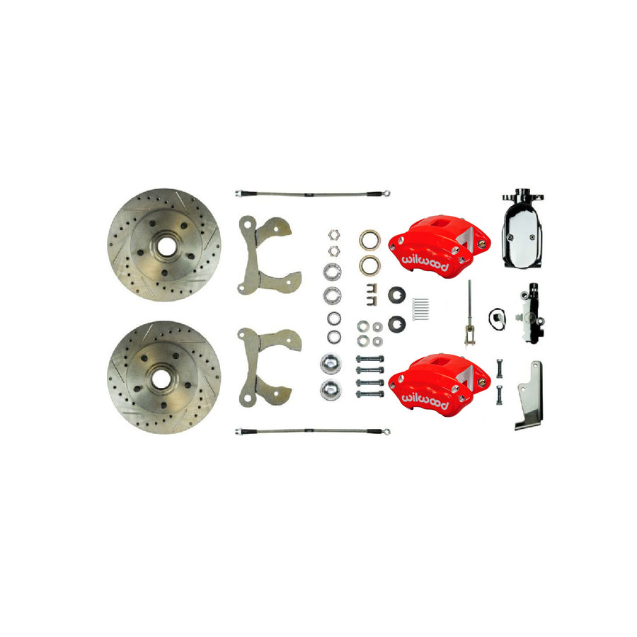 The Right Stuff 1955-64 Chevrolet Bel Air/Impala, 4-Wheel Manual Disc Brake Conversion Kit - (FSC56SDCZX)