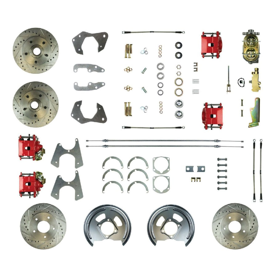 The Right Stuff 1965-68 Chevrolet Impala/Bel Air, Manual 4-Wheel Disc Brake Conversion Kit - (FSC654SDCZ)