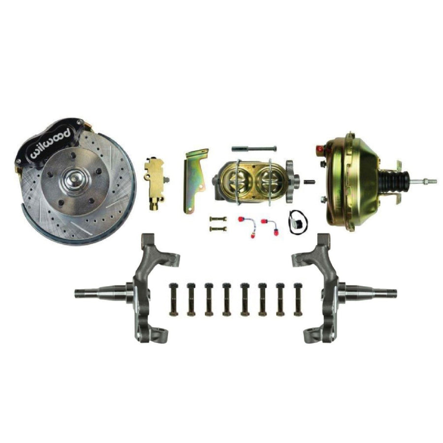 The Right Stuff 1964-1974 GM A/F/X Body, 2" Drop, Front Power Disc Brake Conversion Kit - (AFXDC32DS)