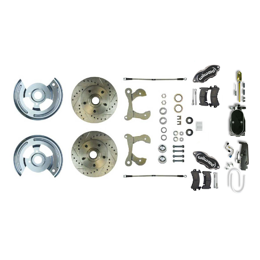 The Right Stuff 1955-64 Chevrolet Bel Air/Impala, 4-Wheel Manual Disc Brake Conversion Kit - (FSC56SDCZY)
