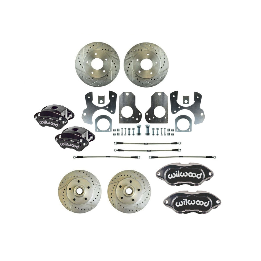The Right Stuff 79-81 GM G-Body Rear Brake Conversion Kit With Matching Front Rotors & Calipers - (A79RDM278S)