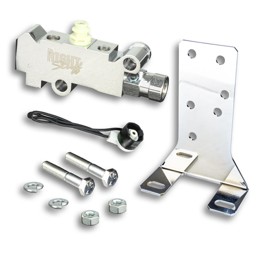 The Right Stuff 71-72 GM Factory Style Chrome Bottom Mount Proportioning Valve Kit Disc/Disc - (PVK42BY)