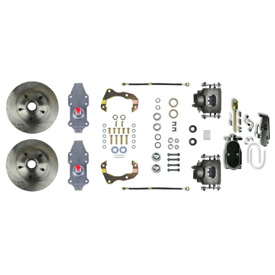 The Right Stuff 1955-57 Chevrolet Bel Air, 2" Drop, Manual Front Disc Brake Conversion - (FSC55SDDY)