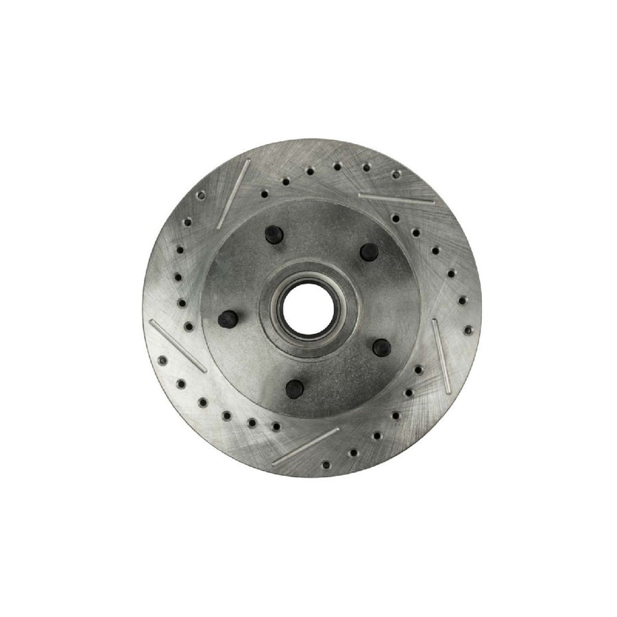 The Right Stuff 1978 Chevrolet Malibu, Zinc Washed, Drilled & Slotted Front Brake Rotor/Pair - (BR07ZDC)