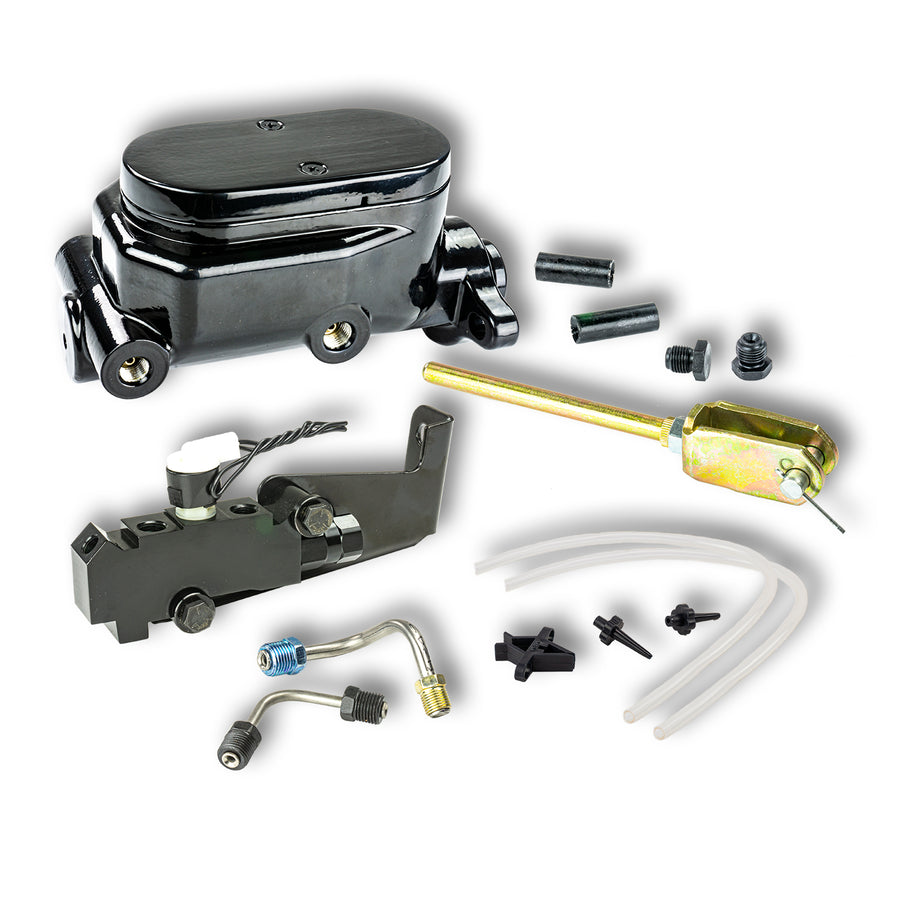 The Right Stuff GM/Chevy Truck Black Master Cylinder & Prop Valve Combo Valve Kit Disc/Disc - (B5642)