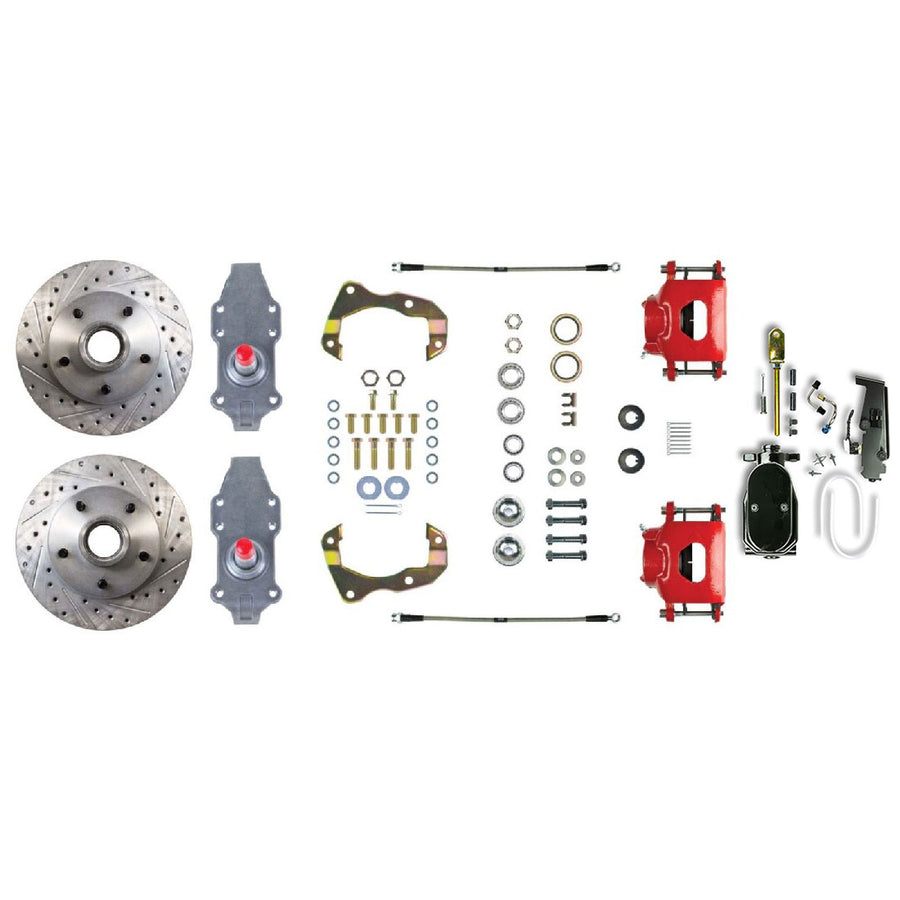 The Right Stuff 1955-57 Chevrolet Bel Air, 2" Drop, Manual Front Disc Brake Conversion - (FSC55SDDZY)