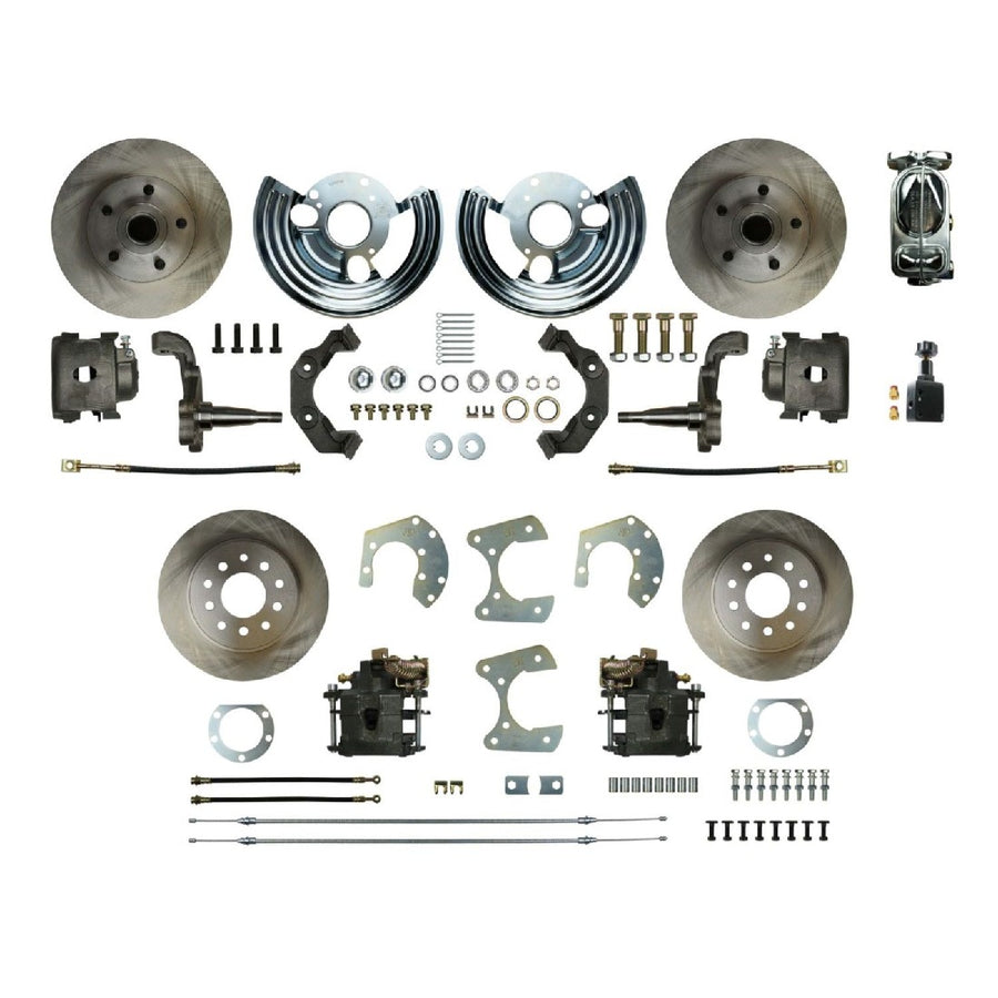 The Right Stuff 1962-72 Mopar B/E-Body, 4-Wheel Manual Disc Brake Conversion Kit - MDC42SDX - (MDC42SDX)