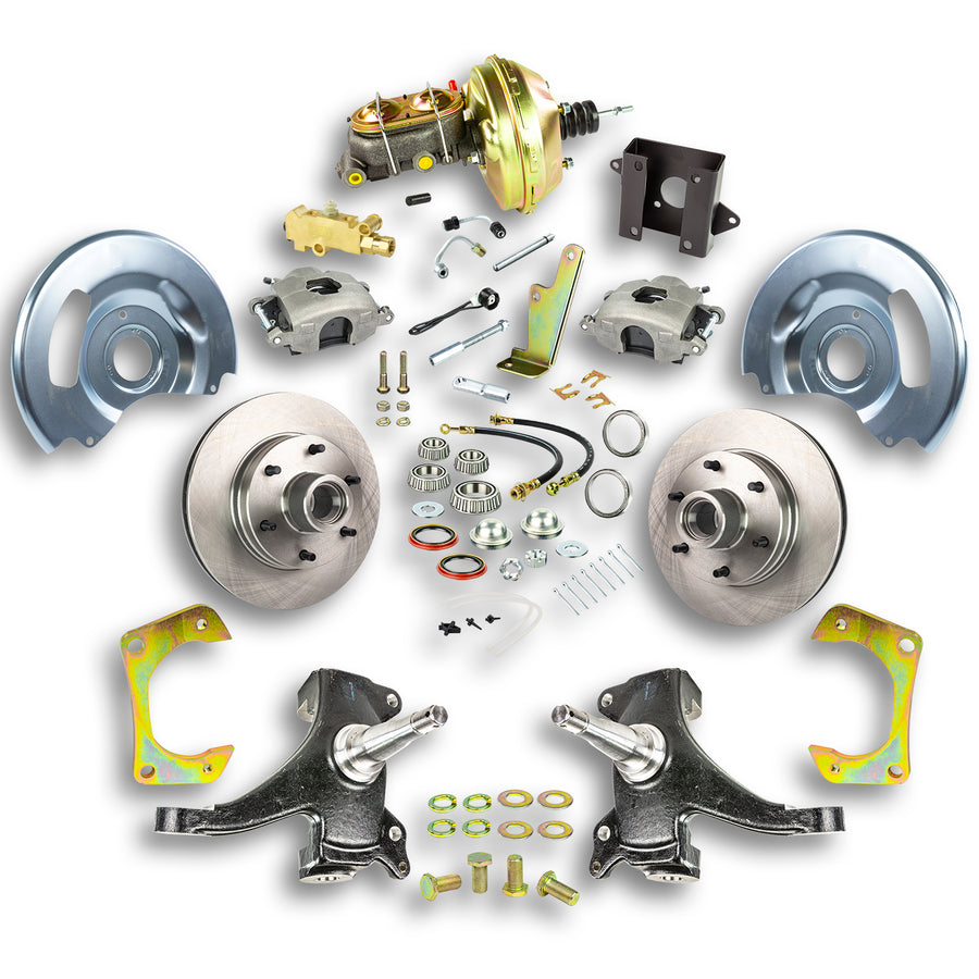 The Right Stuff 60-62 Chevrolet/GMC Truck/Suburban 2" Drop, Power Front Disc Brake Conversion 6x5.5 Bolt Pattern - (TDC6016D)