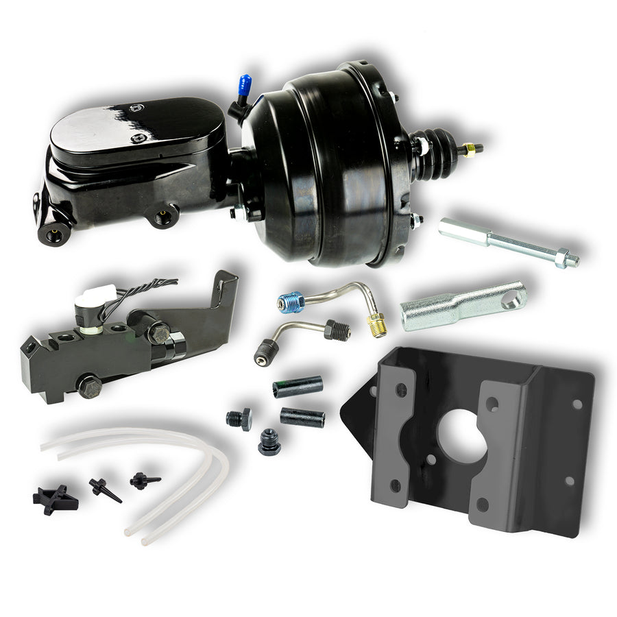 The Right Stuff 60-62 Chevrolet, GMC Black Power Brake Booster and Master Cylinder Disc/Disc - (B86015672)
