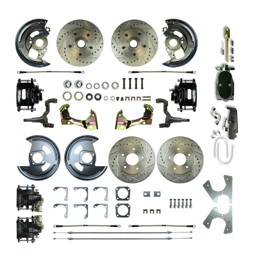 The Right Stuff 1962-67 Chevrolet Chevy II, Show N Go, 4-Wheel Manual Disc Brake Conversion - (AFXSD43CSY)