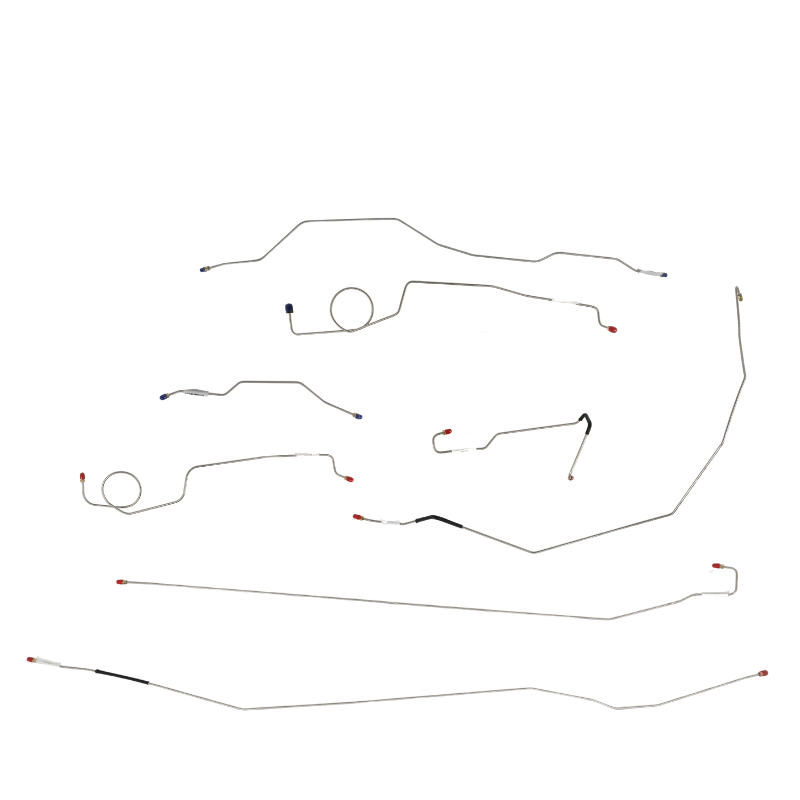 The Right Stuff 1971 Ford F100 Longbed Truck, Pre-Bent Stainless Steel Complete Brake Line Kit - (TBS7100S)