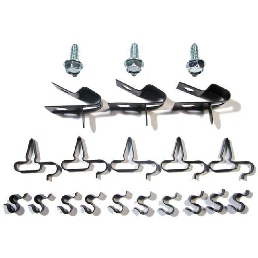 The Right Stuff 1970-74 Mopar E-Body 21-Piece, 5/16" & 3/8" & 1/4" Fuel Line Clip Set - (ECS007)