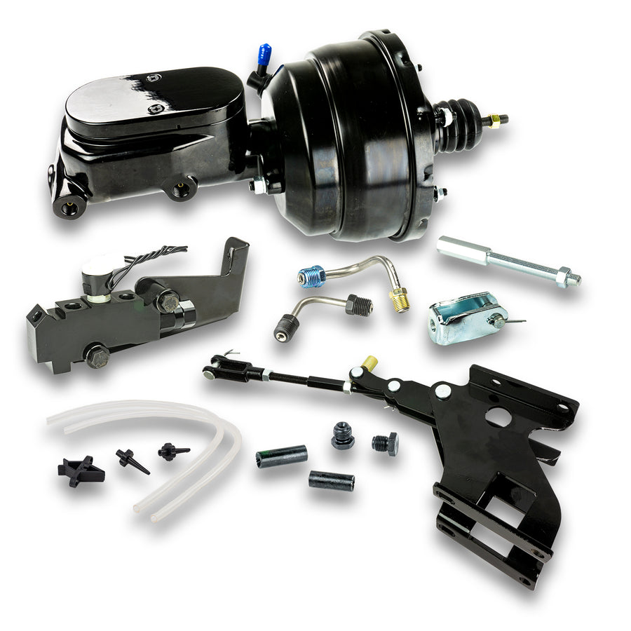 The Right Stuff 67-72 Chevrolet, GMC Black Brake Booster and Master, High Rise Bracket Disc/Disc - (B86715672)