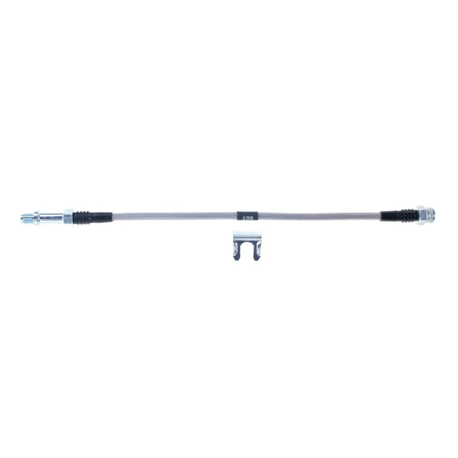 The Right Stuff 1962-66 Chevrolet Chevy II, Braided Stainless Steel Front Drum Brake Flex Hoses - (FH35S)