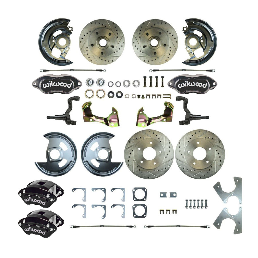 The Right Stuff 1967 GM F-Body, 4 Wheel 'At The Wheel' Big Brake Upgrade Kit - AFXWK22CS - (AFXWK22CS)