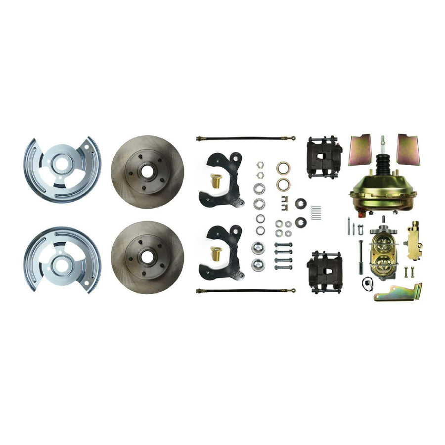The Right Stuff 1959-64 Chevrolet Impala, 9" Booster, Power Front Disc Brake Conversion Kit - (FSC59DCC)