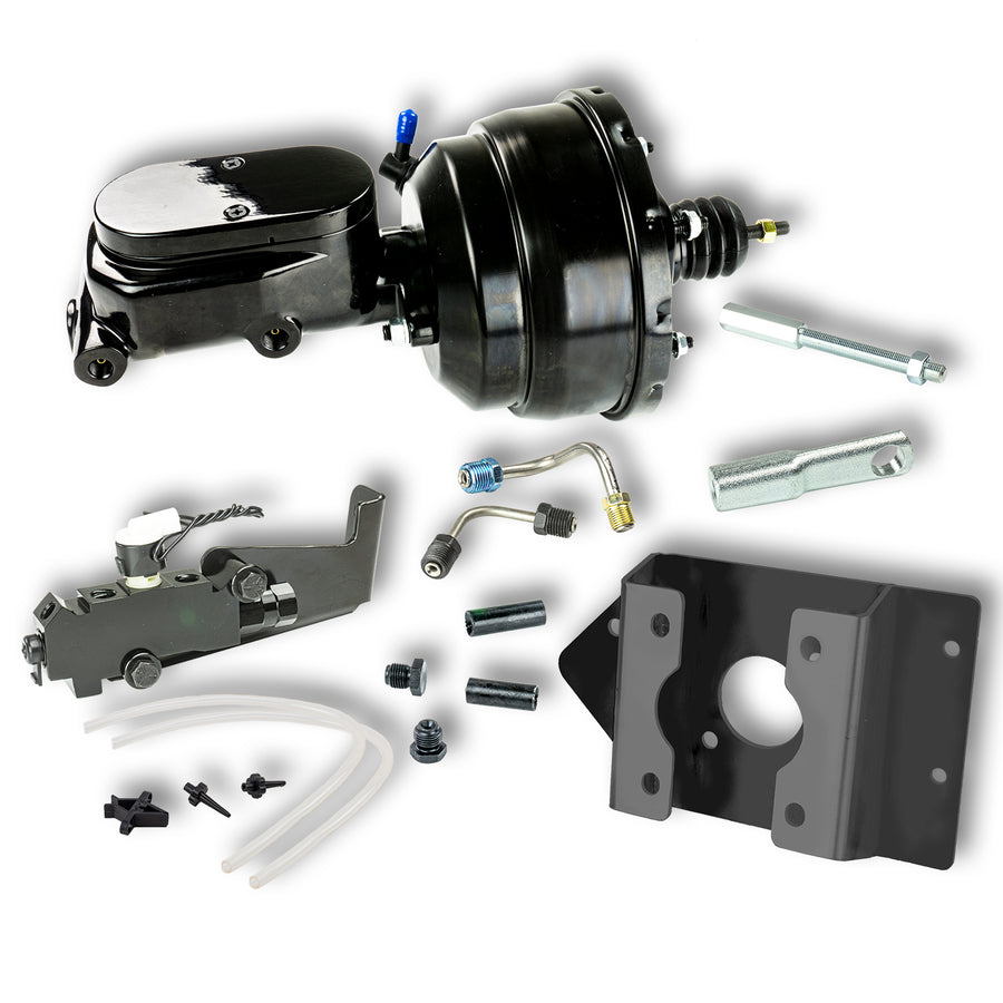 The Right Stuff 60-62 Chevrolet, GMC Black Power Brake Booster and Master Cylinder Disc/Drum - (B86015171)