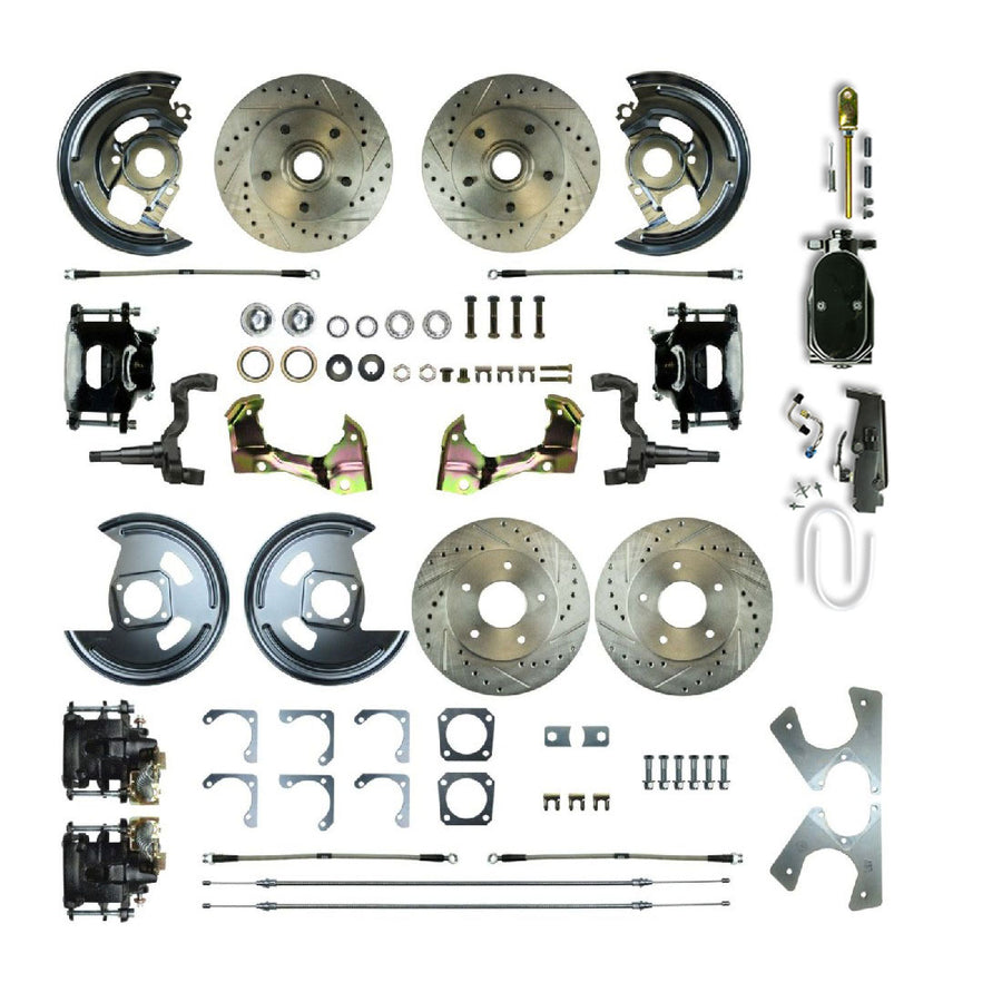 The Right Stuff 1964-72 Chevelle/GM A-Body, Show N Go, 4-Wheel Manual Disc Brake Conversion - (AFXSD41CSY)