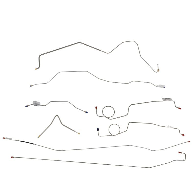 The Right Stuff 1972 Ford F100 Longbed Truck, Pre-Bent OE Steel Complete Brake Line Kit - (TBS7207)