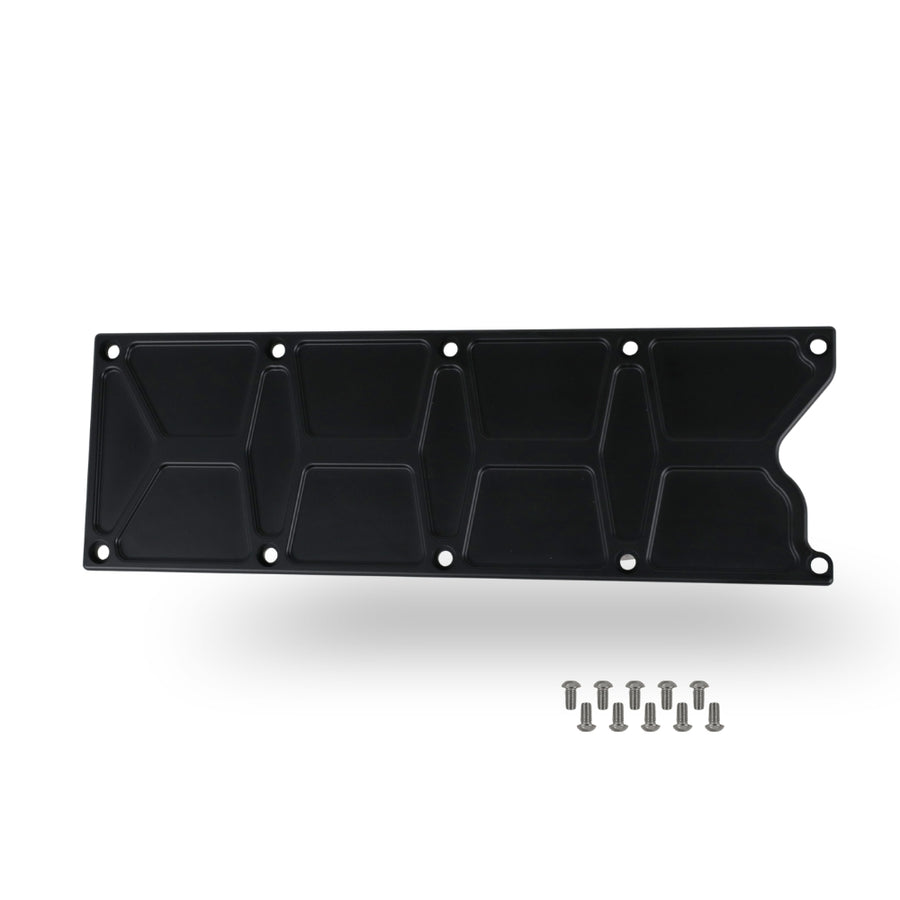 The Right Stuff Gen 3 LS Valley Cover, Pocketed, Black Anodized - (G3LSVCP-B-K)