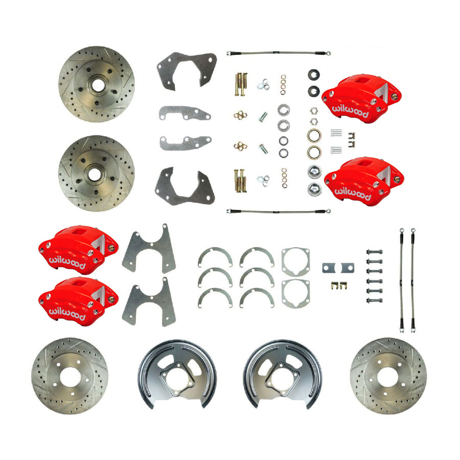 The Right Stuff 1965-68 Chevrolet Impala/Bel Air, Performance 4-Wheel Disc Brake Conversion Kit - (FSC664WKCZ)