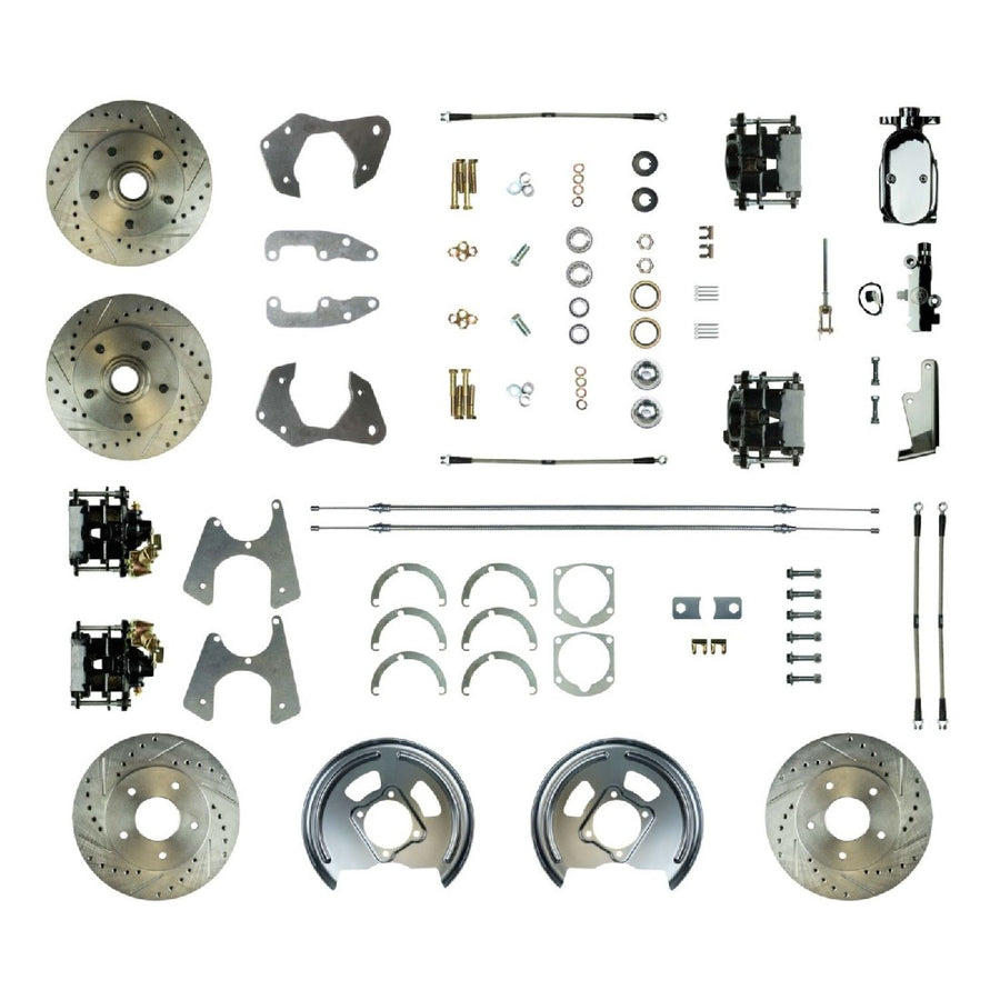 The Right Stuff 1965-68 Chevrolet Impala/Bel Air, Manual 4-Wheel Disc Brake Conversion Kit - (FSC654SDCSX)