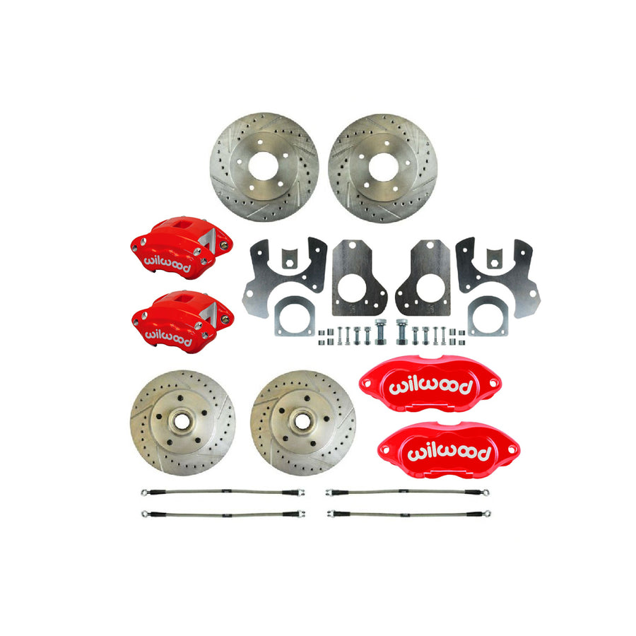 The Right Stuff 1978 GM G-Body Rear Brake Conversion Kit With Matching Front Rotors & Calipers - (A78RDM278Z)
