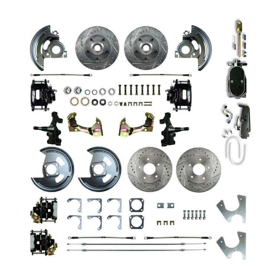 The Right Stuff 1968-1974 GM F/X-Body, 2" Drop, Show N Go, 4-Wheel Manual Disc Brake Conversion - (AFXSD45DSY)