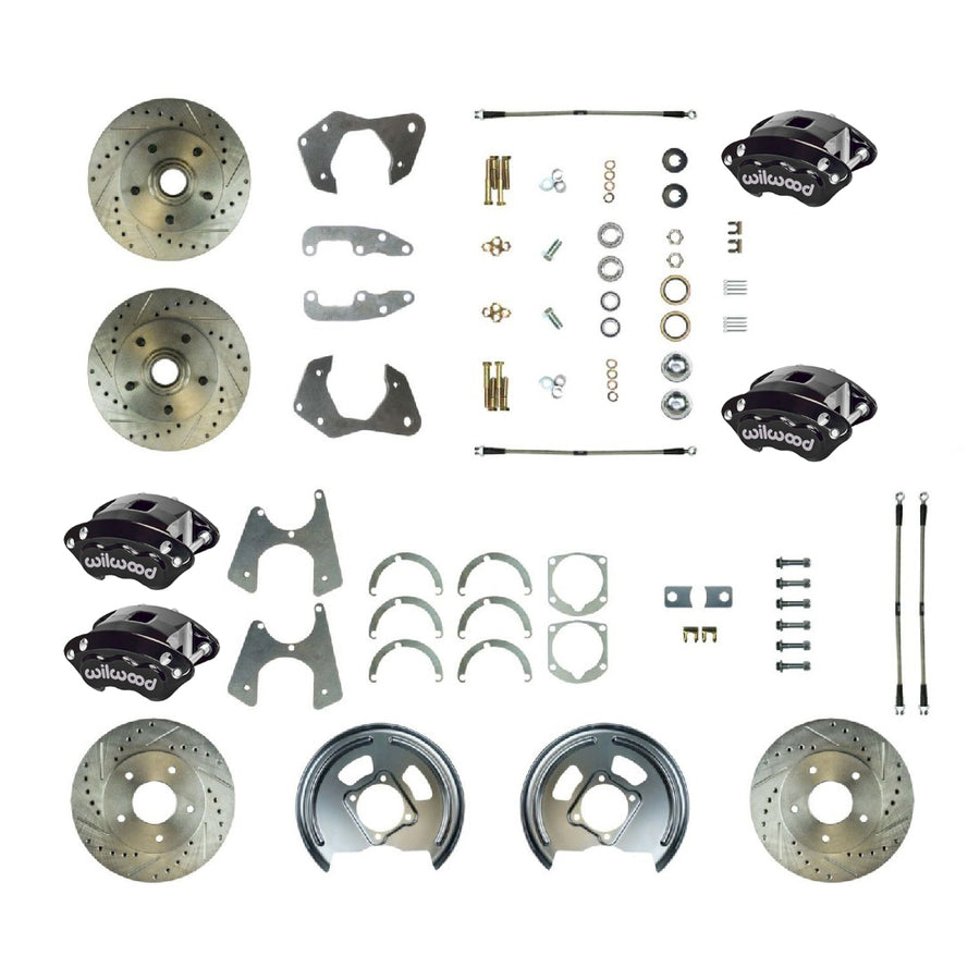 The Right Stuff 1965-68 Chevrolet Impala/Bel Air, Performance 4-Wheel Disc Brake Conversion Kit - (FSC664WKCS)